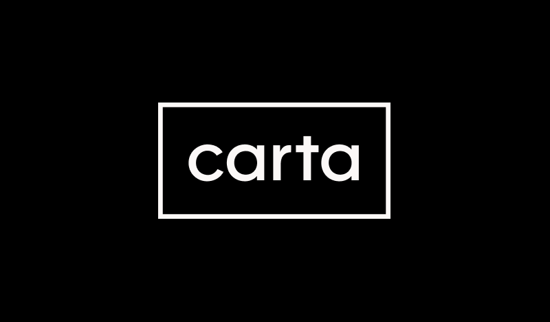 Carta logo on a black background