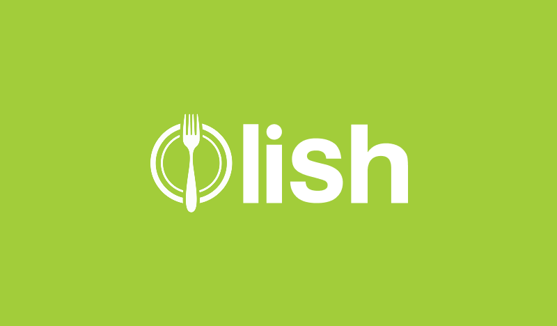Lish logo on a green background
