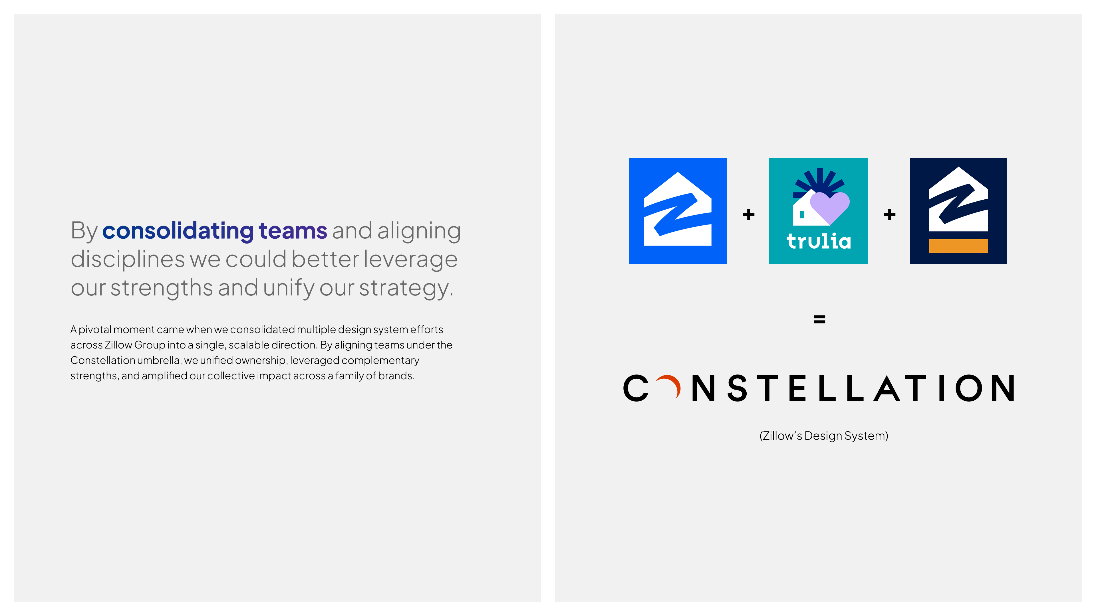 Zillow design system case study slide 10