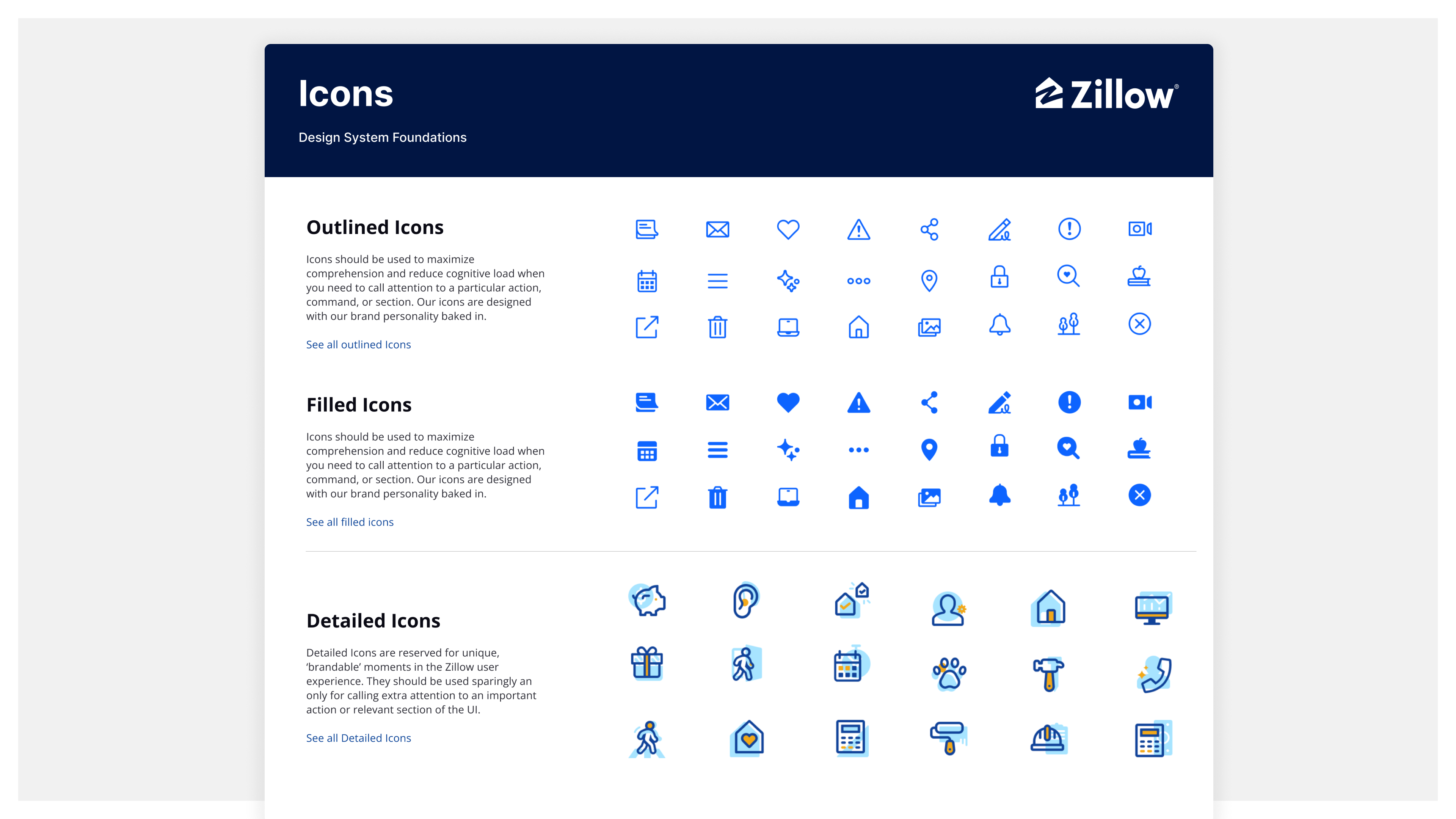 Zillow design system case study slide 14