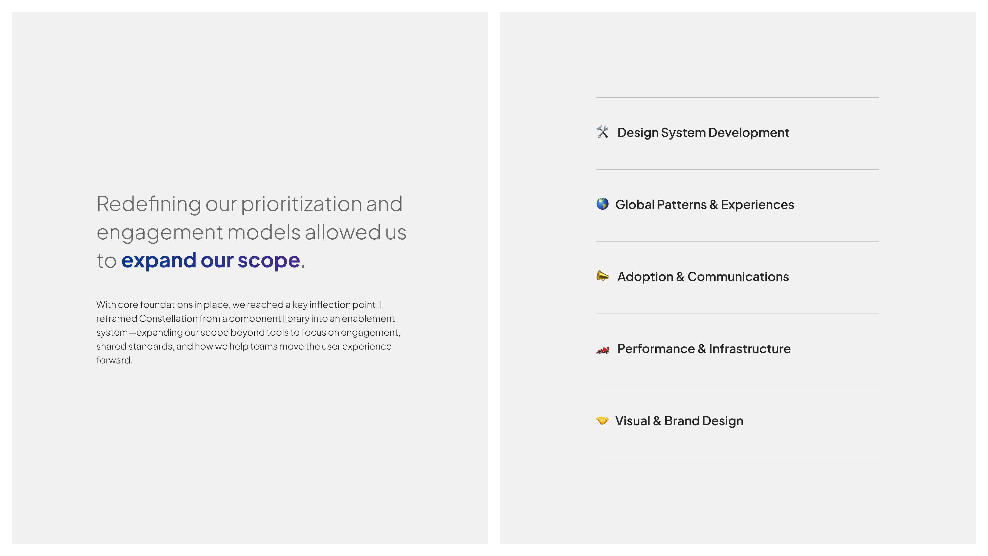 Zillow design system case study slide 16