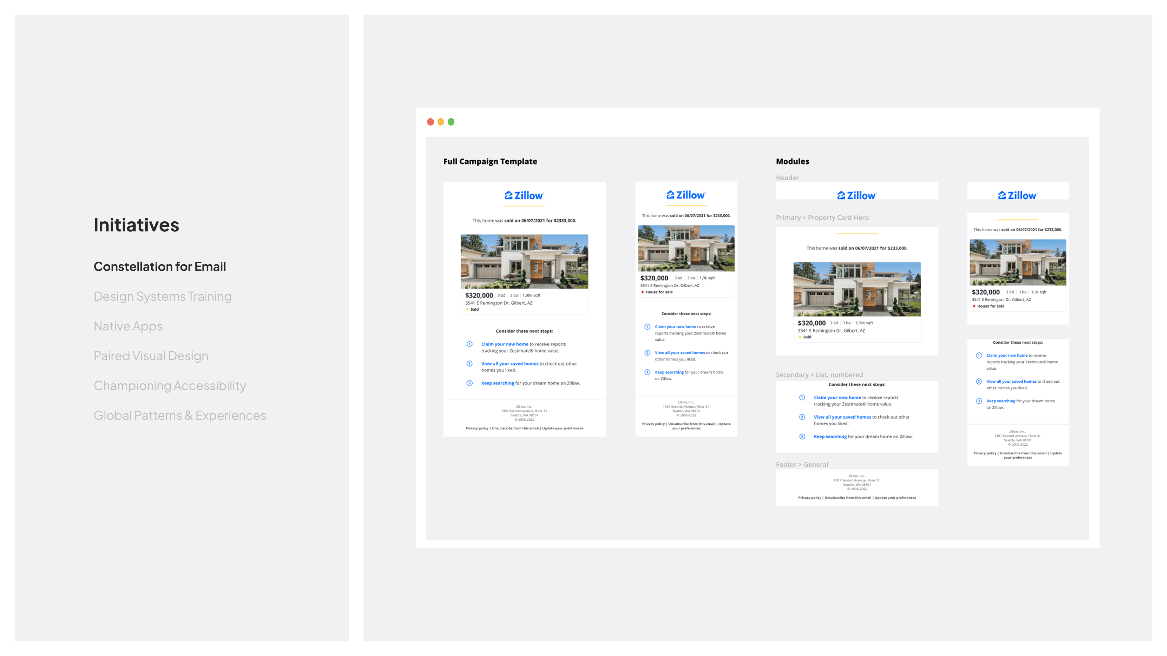 Zillow design system case study slide 19