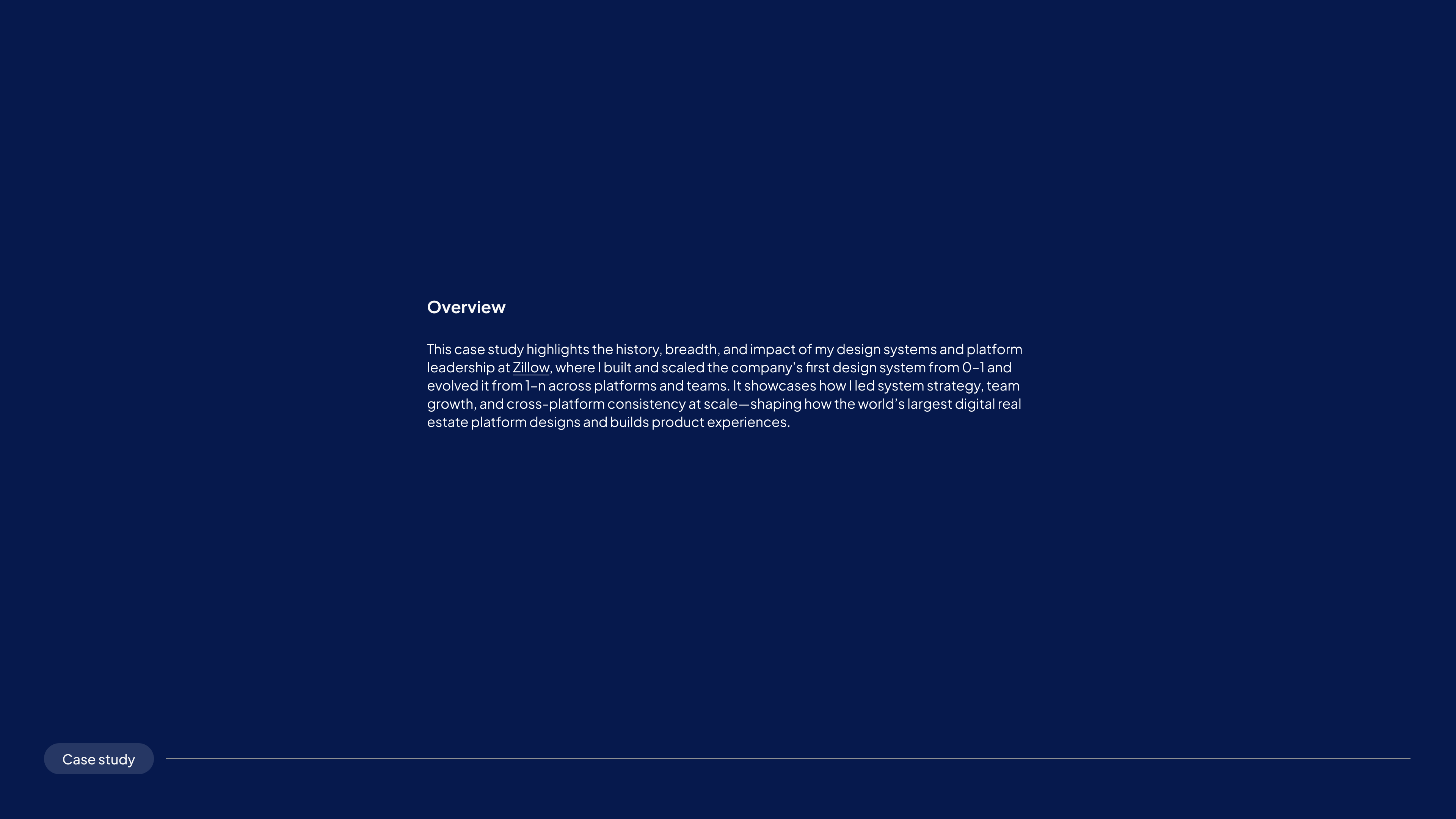 Zillow design system case study slide 3