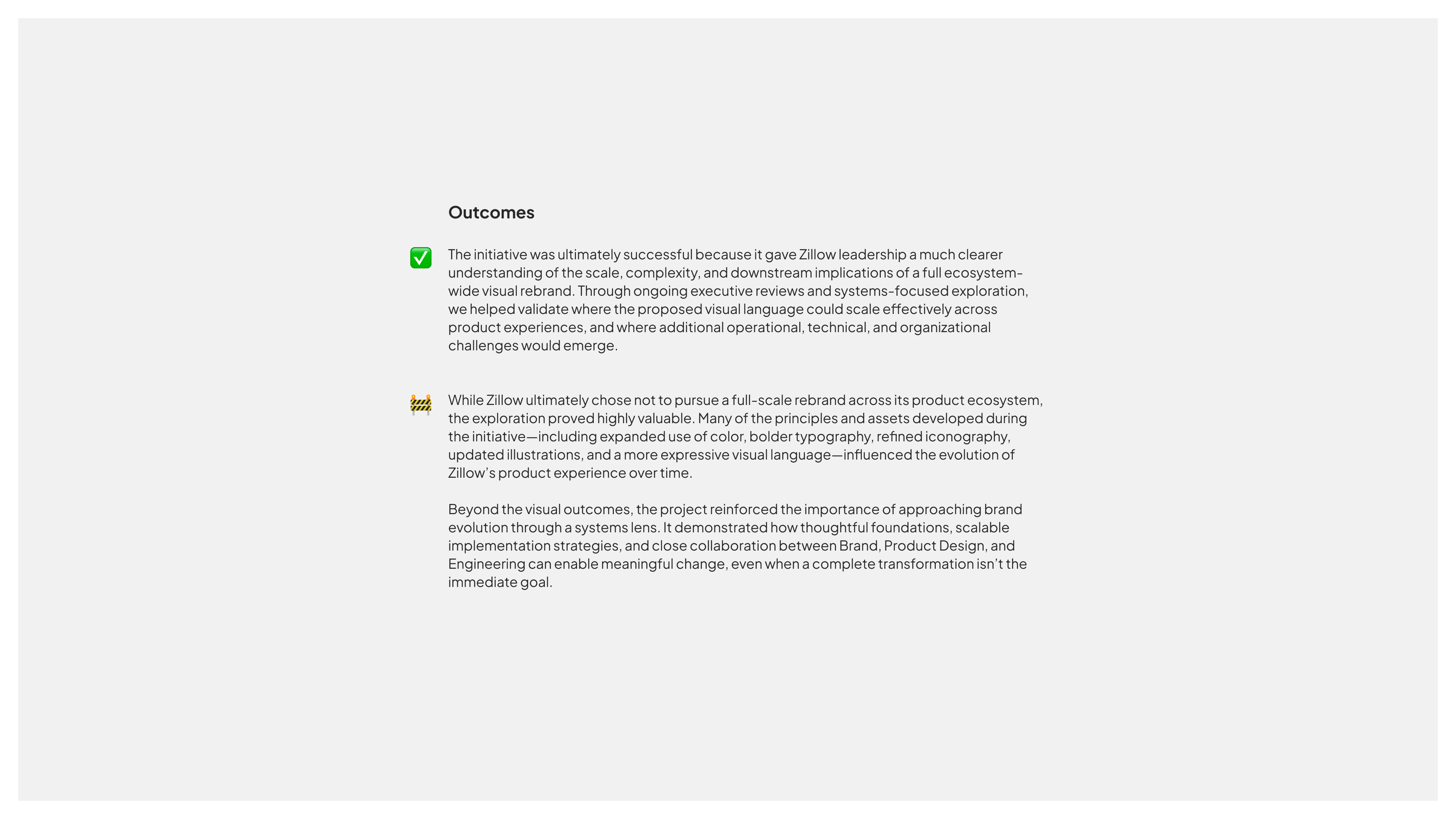 Zillow rebrand case study slide 28