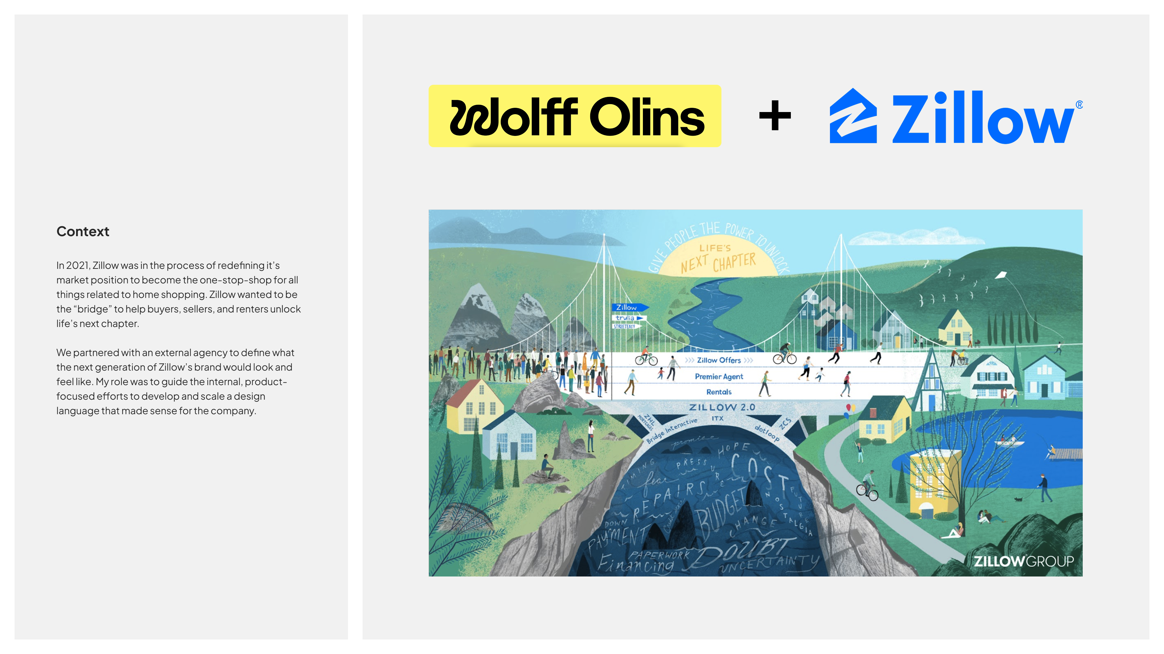 Zillow rebrand case study slide 4