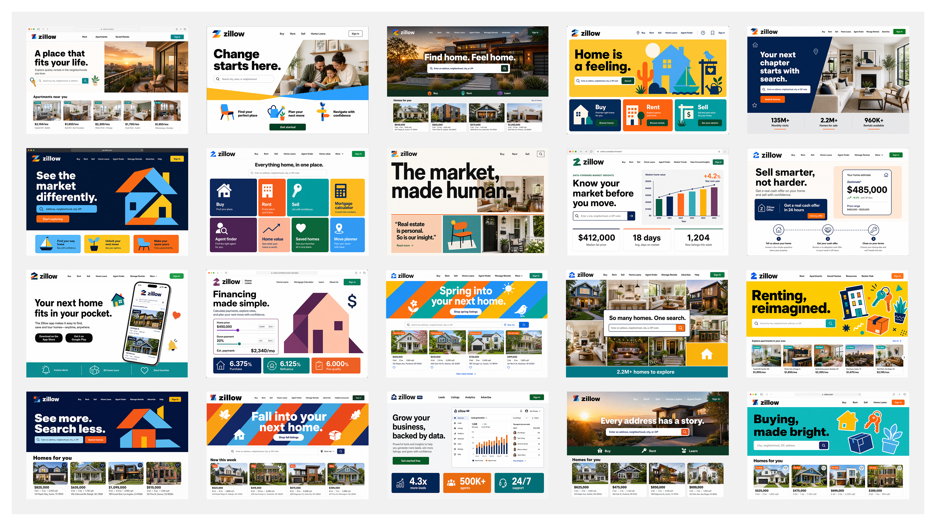 Zillow rebrand case study slide 7